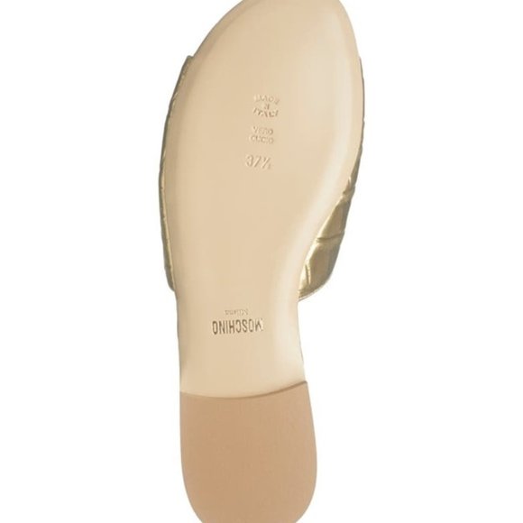 Moschino Croc Embossed Slide Sandal - Picture 3 of 16